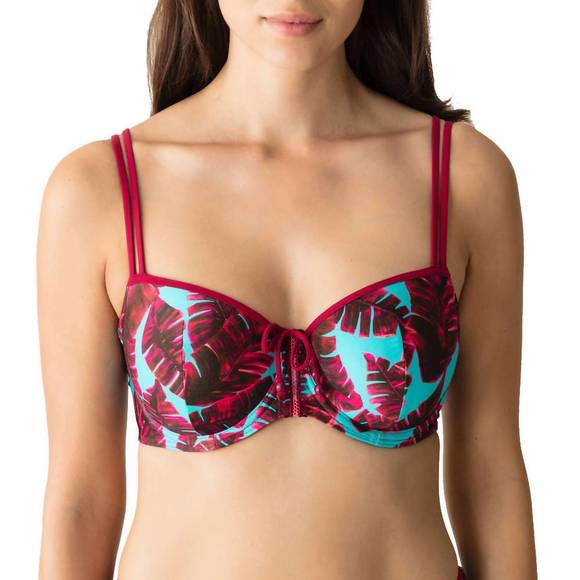 NEW PRIMADONNA palm springs padded bikini top in pink flavor - Picture 1 of 3